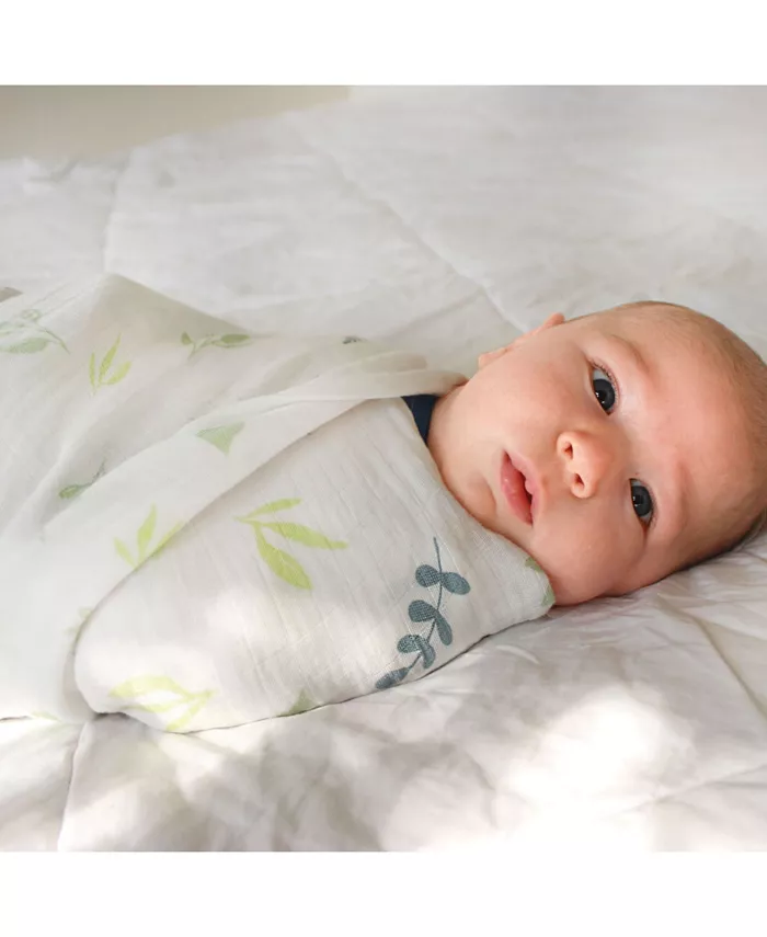 BedVoyage Panda Baby Viscose from Bamboo Muslin Swaddle - Leaf