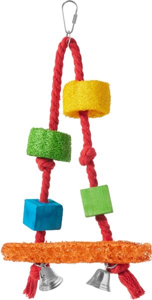 Frisco Loofah Swing Bird Toy