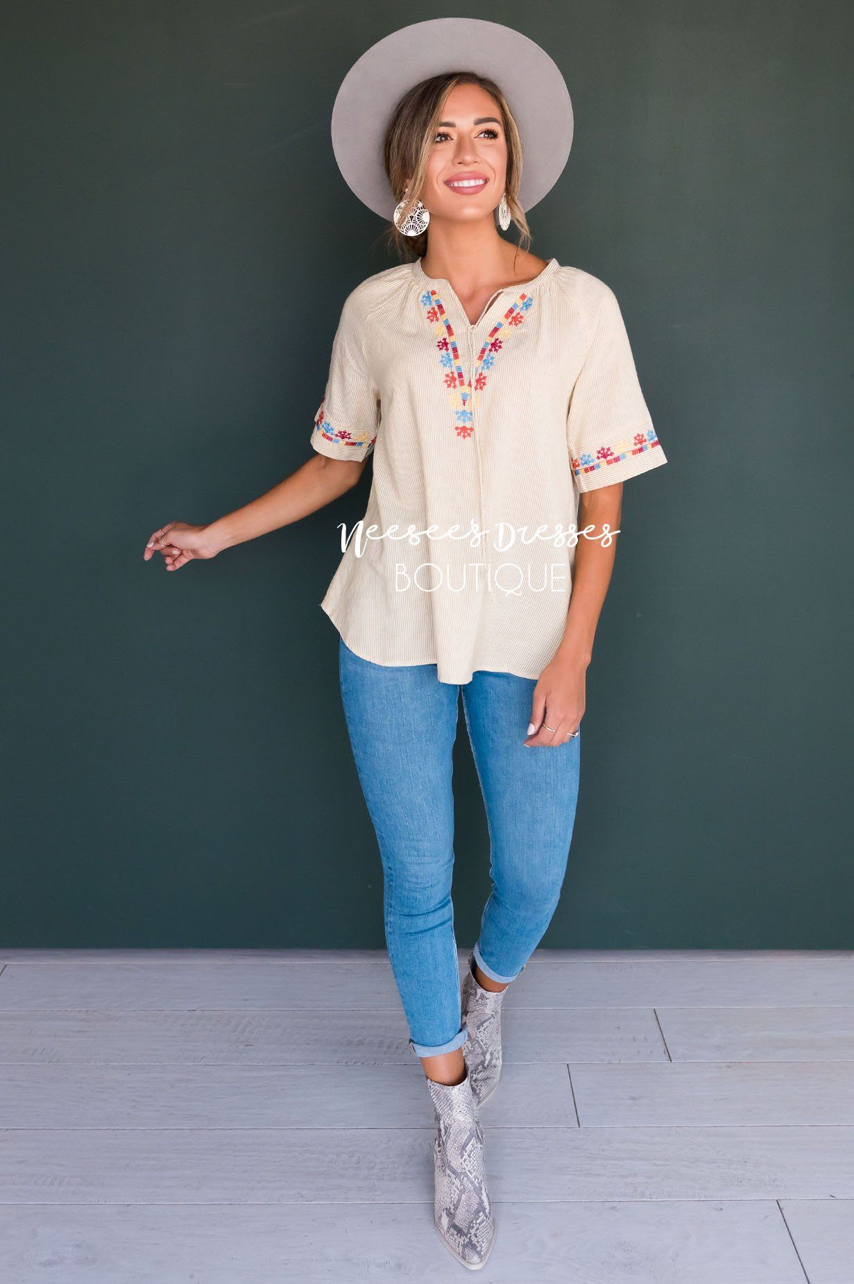 Second Chances Modest Blouse