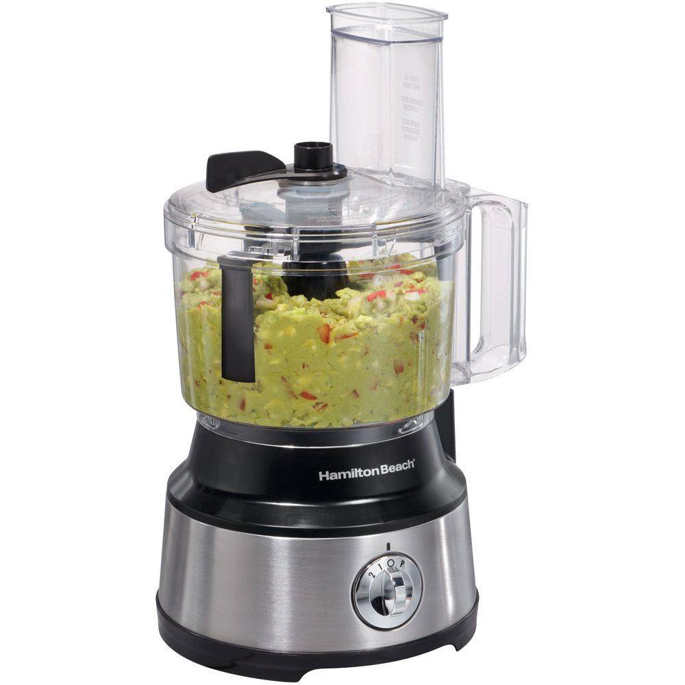 Hamilton Beach 450-Watt 10-Cup Food Processor with Bowl Scraper Attachment 70730