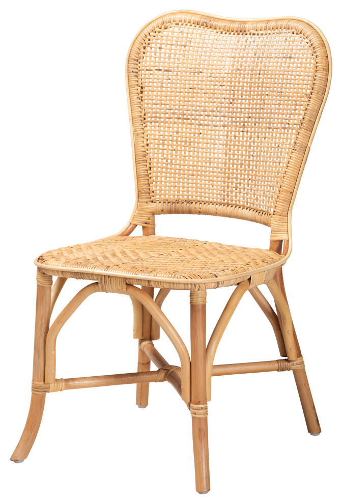 Alisa Natural Rattan Dining Chair   Tropical   Dining Chairs   by Baxton Studio  Houzz