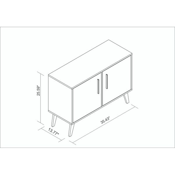 Amsterdam Double Side Table 2.0 in White Marble