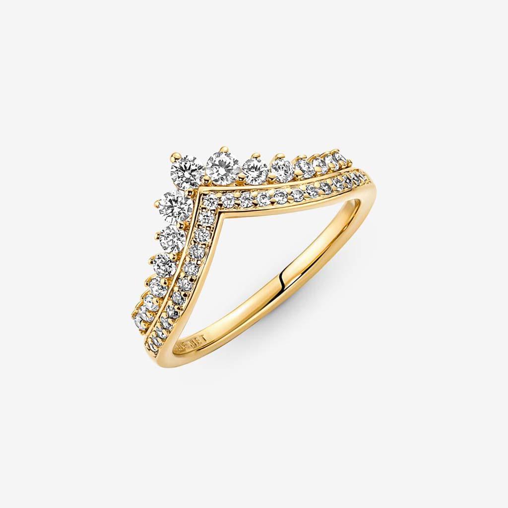 PANDORA  Pandora Timeless Wish Tiara Ring - Gold Plated