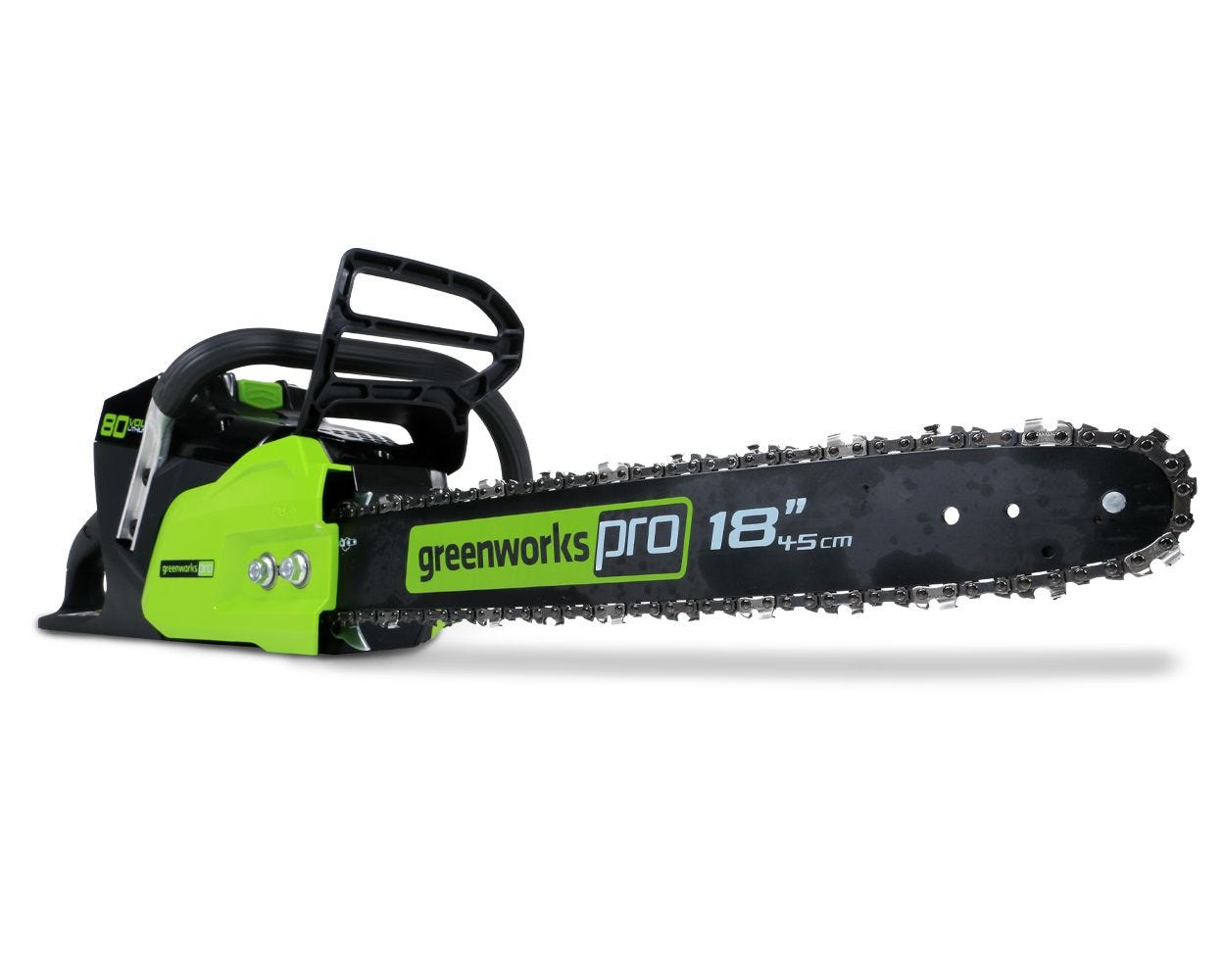 80V 18-Inch Cordless Chainsaw  Battery | Greenworks Tools