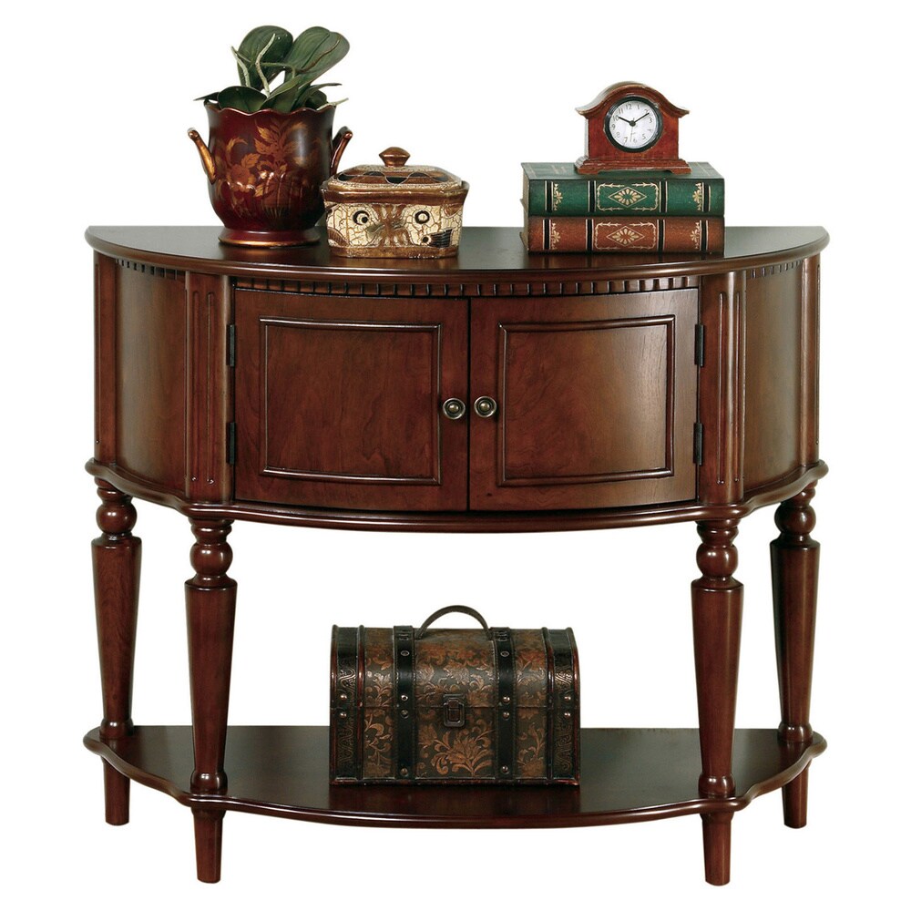 Brown Traditional Entryway Console Table