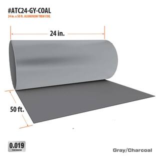 Gibraltar Building Products 24 in. x 50 ft. GrayCharcoal Aluminum Trim Coil ATC24-GY-COAL