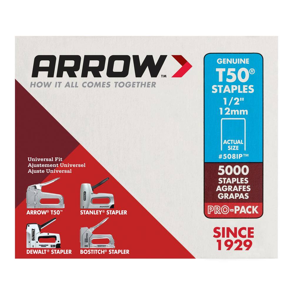 Arrow 12 in. Staples Industrial Pack 508IP