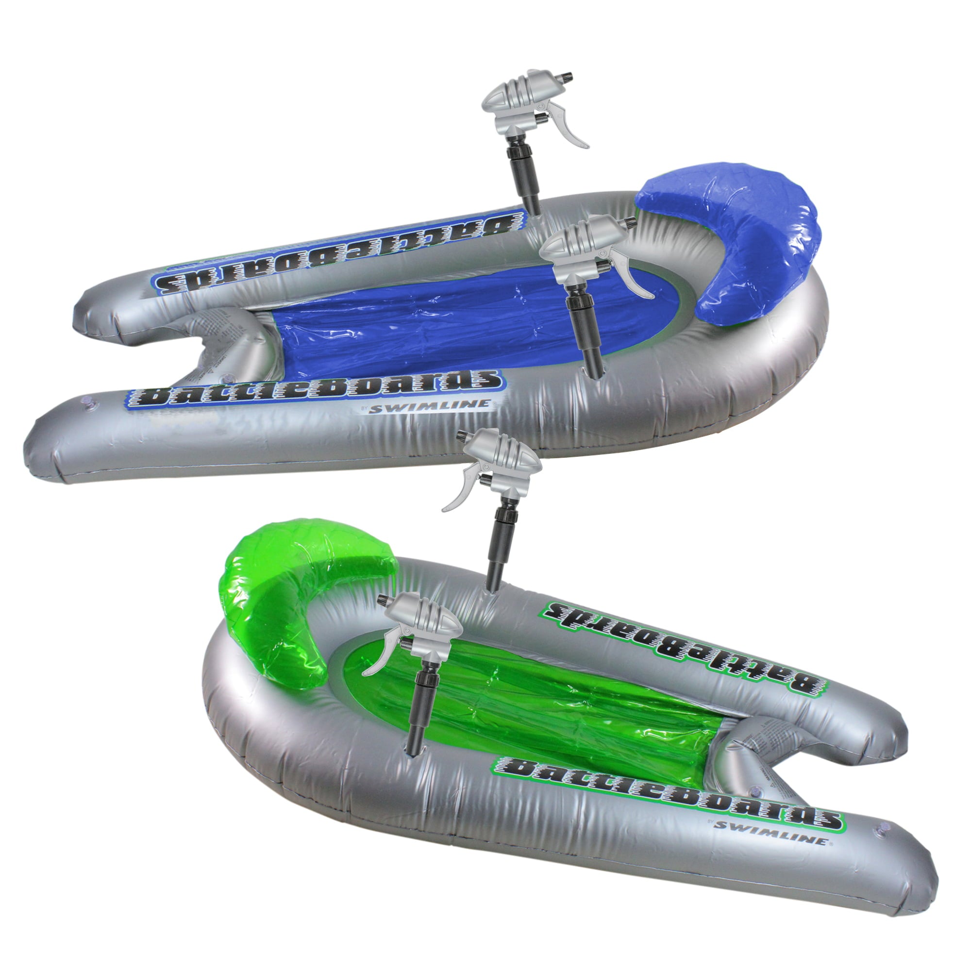 Swimline Vinyl Battleboard Inflatable Pool Floats with Squirter Guns (2 Pieces)