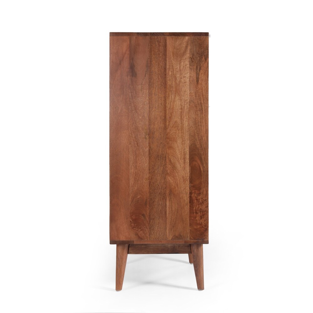 Rabun Indoor Mango Wood Handcrafted 3 Drawer Chest by Christopher Knight Home