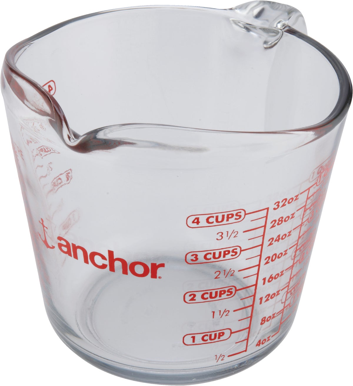 Anchor Hocking Measuring Cup 4 Cup Clear (Pack of 3)