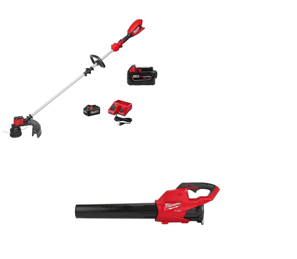 Milwaukee M18 String Trimmer and Gen II Blower with Battery Bundle 2828-21-2724-20-1850 from Milwaukee