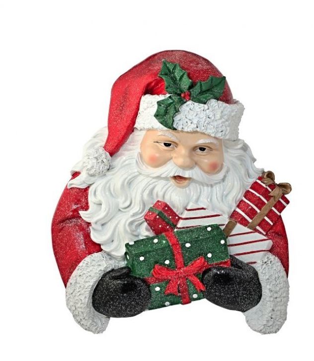 15 Santa with Presents Wall Plaque