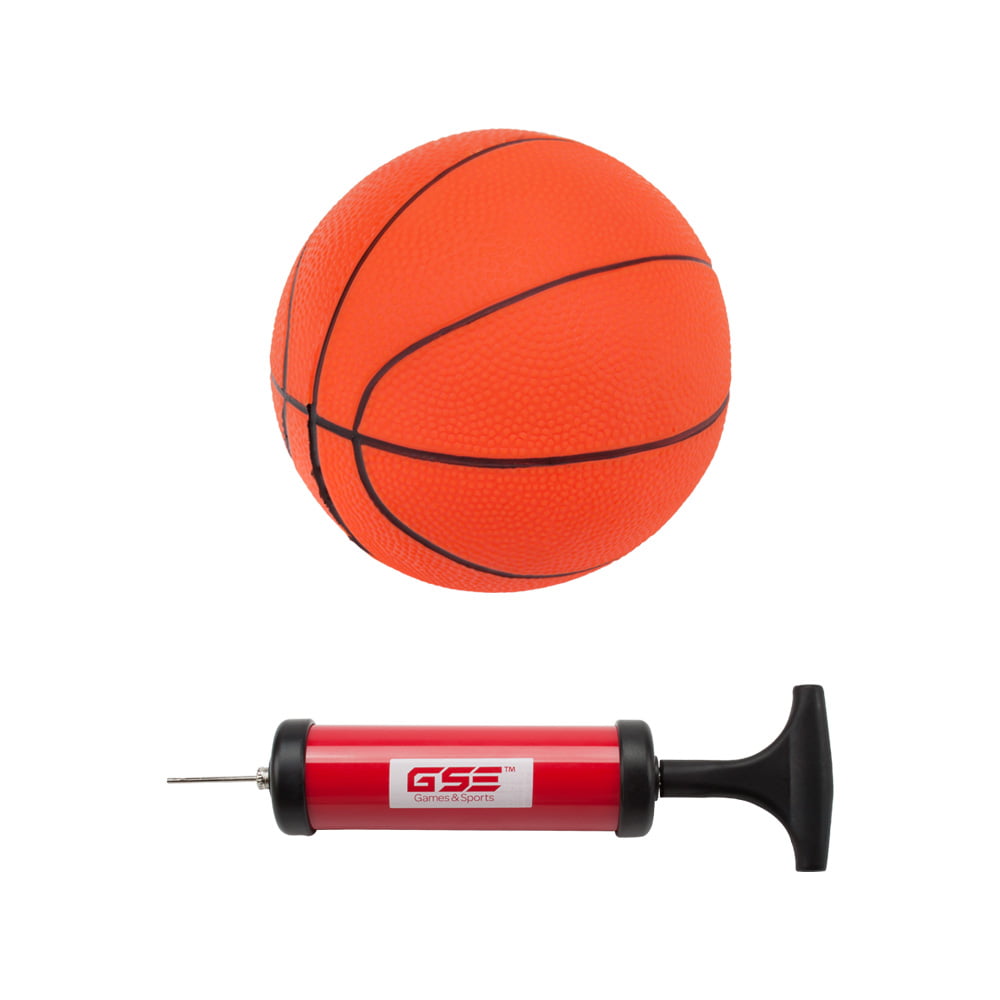 GSE Games and Sports Expert over-the-Door Pro Basketball Hoop Backboard System with Basketball and Pump for Home and Office (Mini)