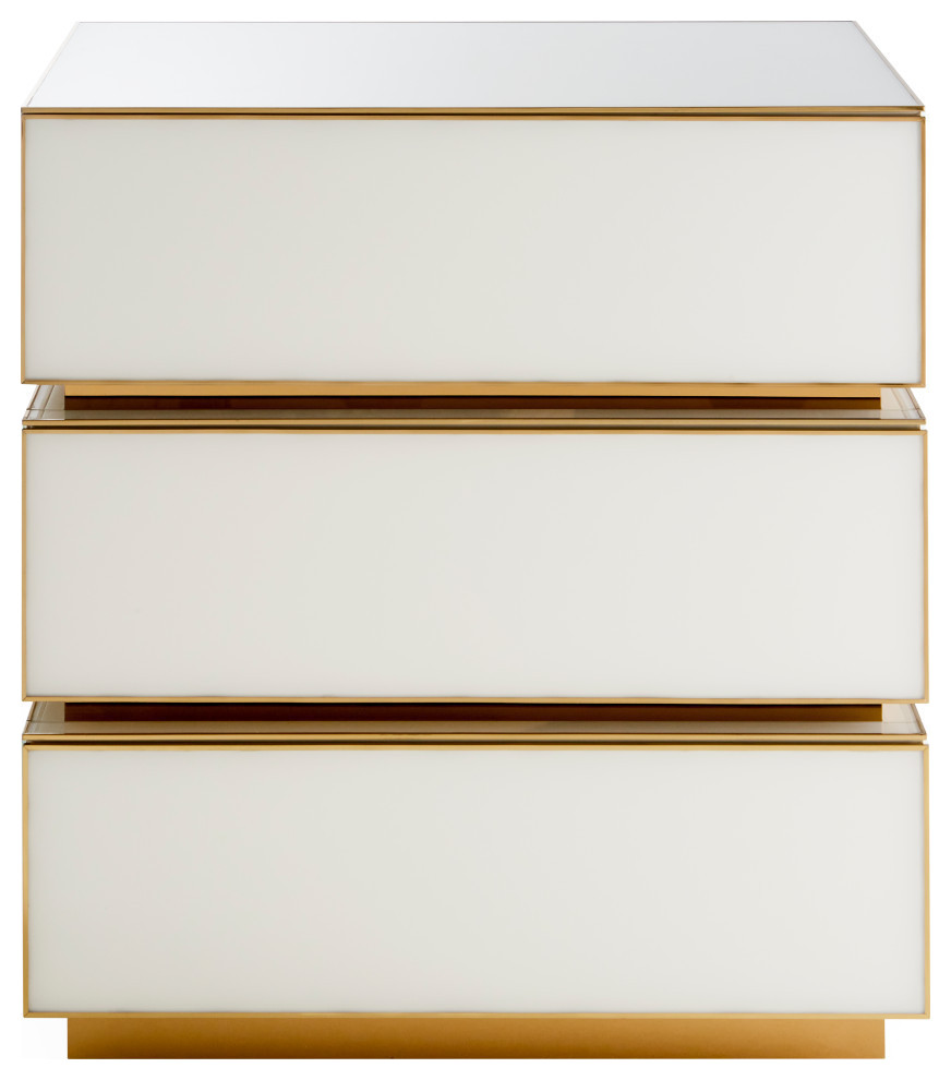 Torino 3 Drawer Chest   Contemporary   Accent Chests And Cabinets   by Jonathan Adler  Houzz