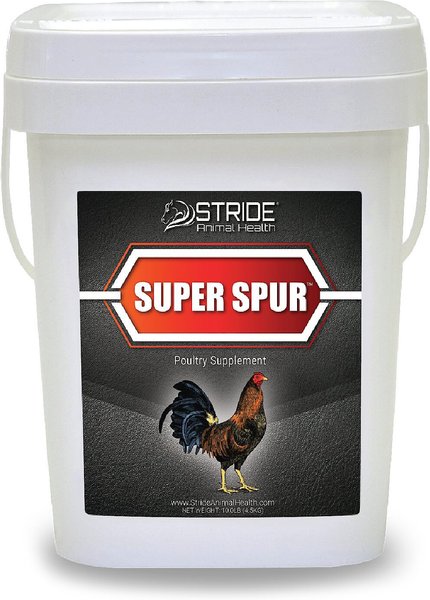 Stride Animal Health Super Spur Chicken Supplement， 10-lb pail