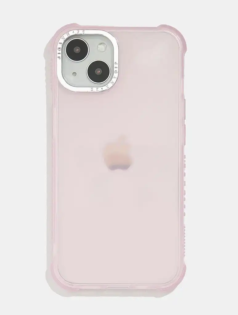 Pink Shock iPhone Case With Silver Camera Hole