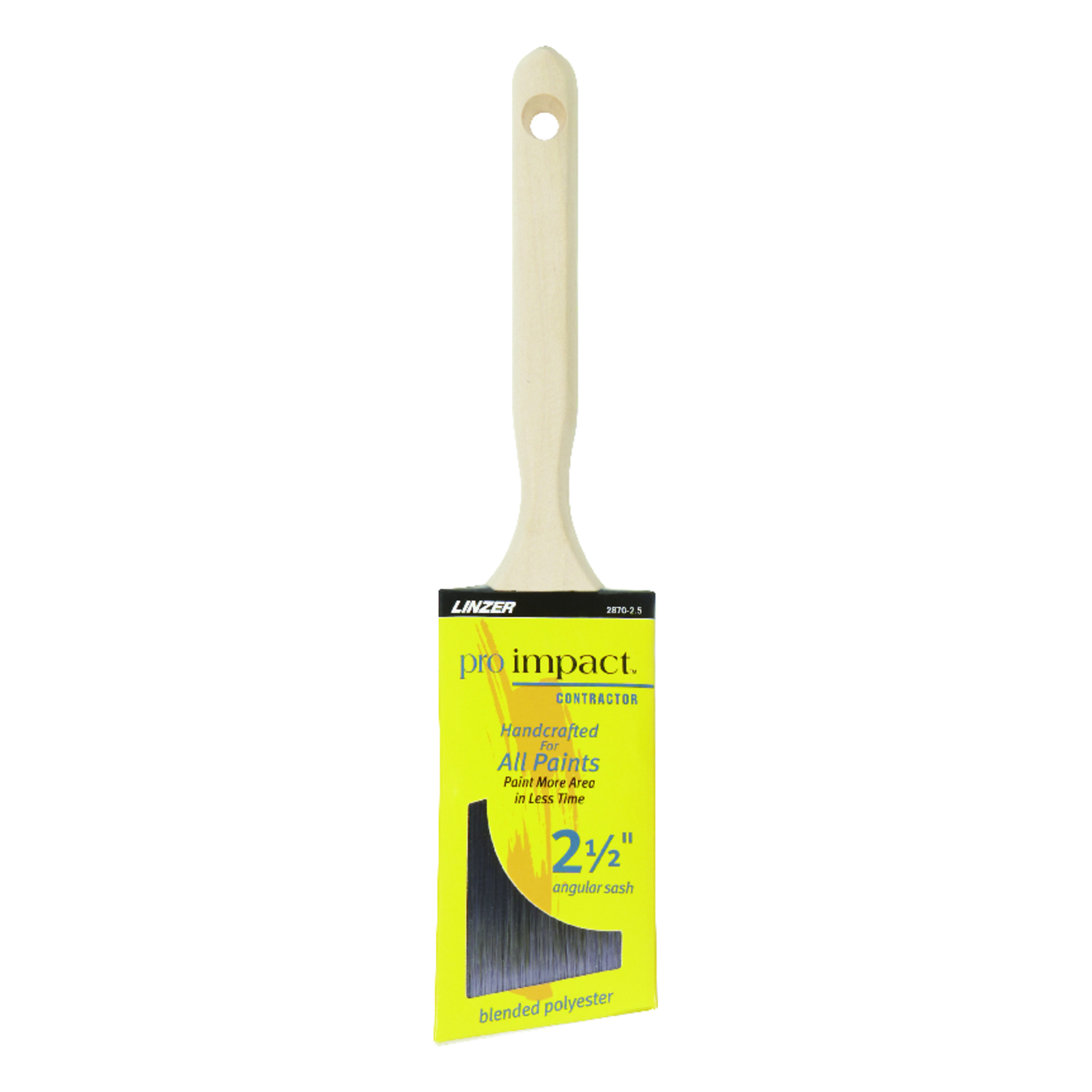 Linzer Pro Impact 2-1/2 in. Angle Trim Paint Brush