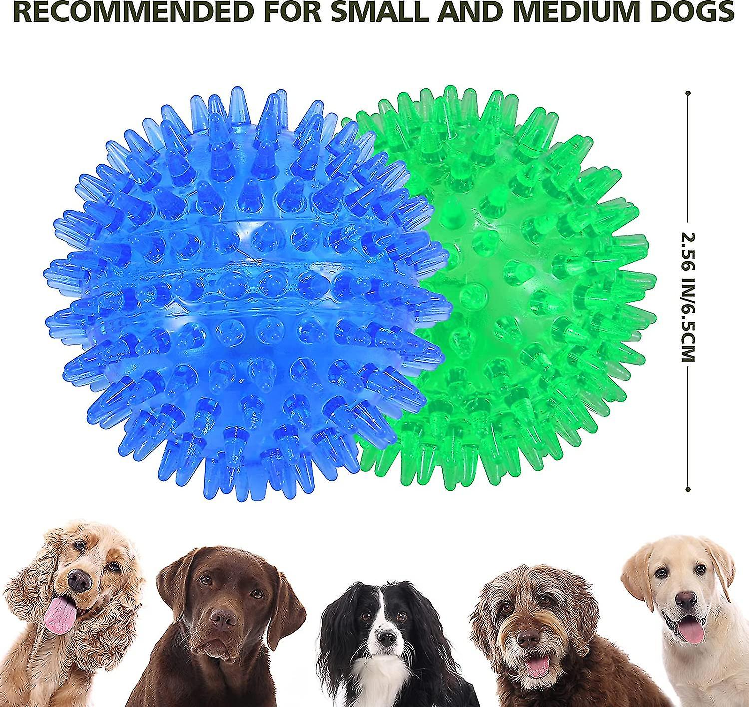 3 Pack Dog Squeak Balls， Dog Chew Ball， Floating Pool Toy， Puppy Throwing Toy