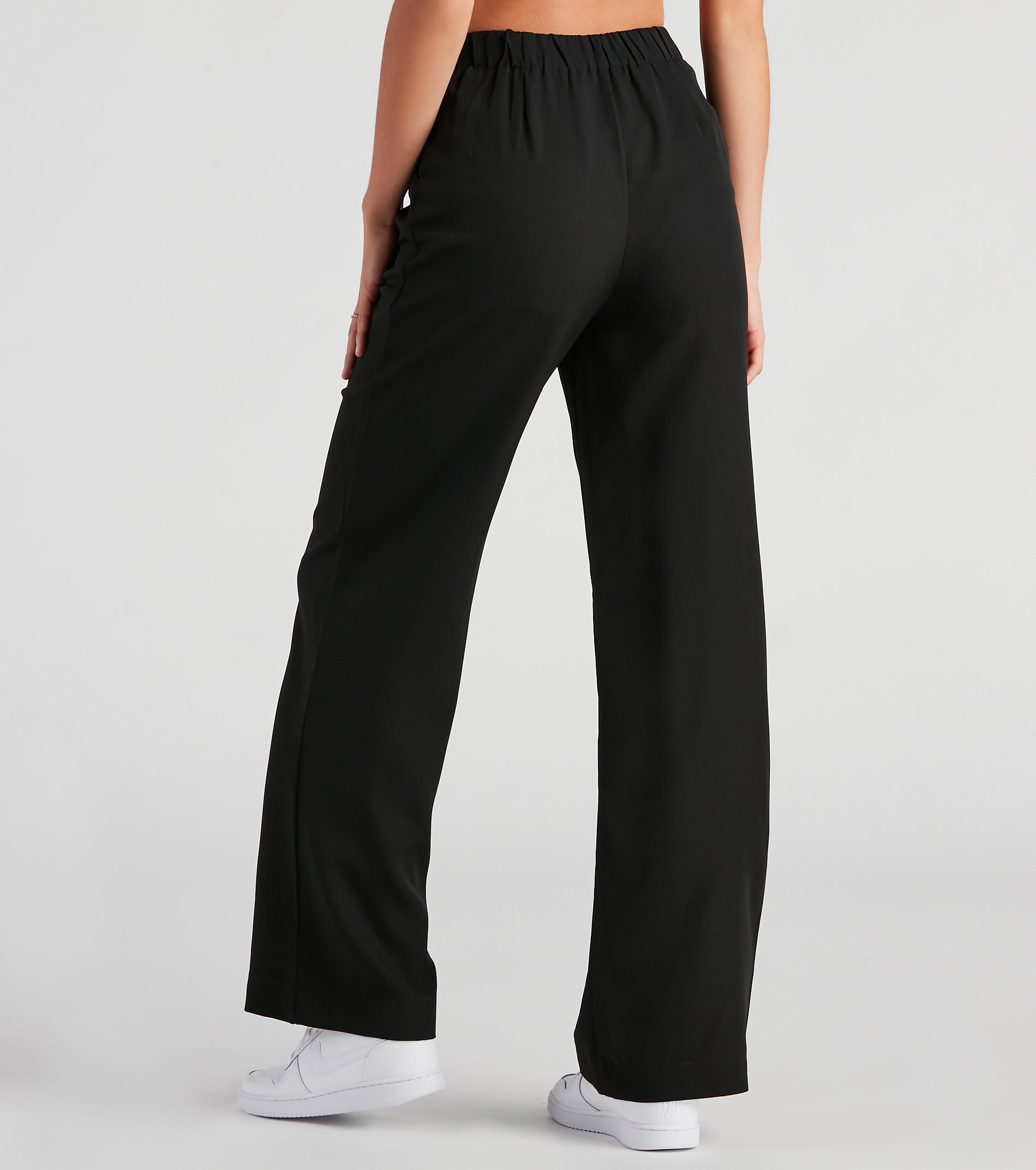 Elevated And Trendy Wide-Leg Trouser Pants