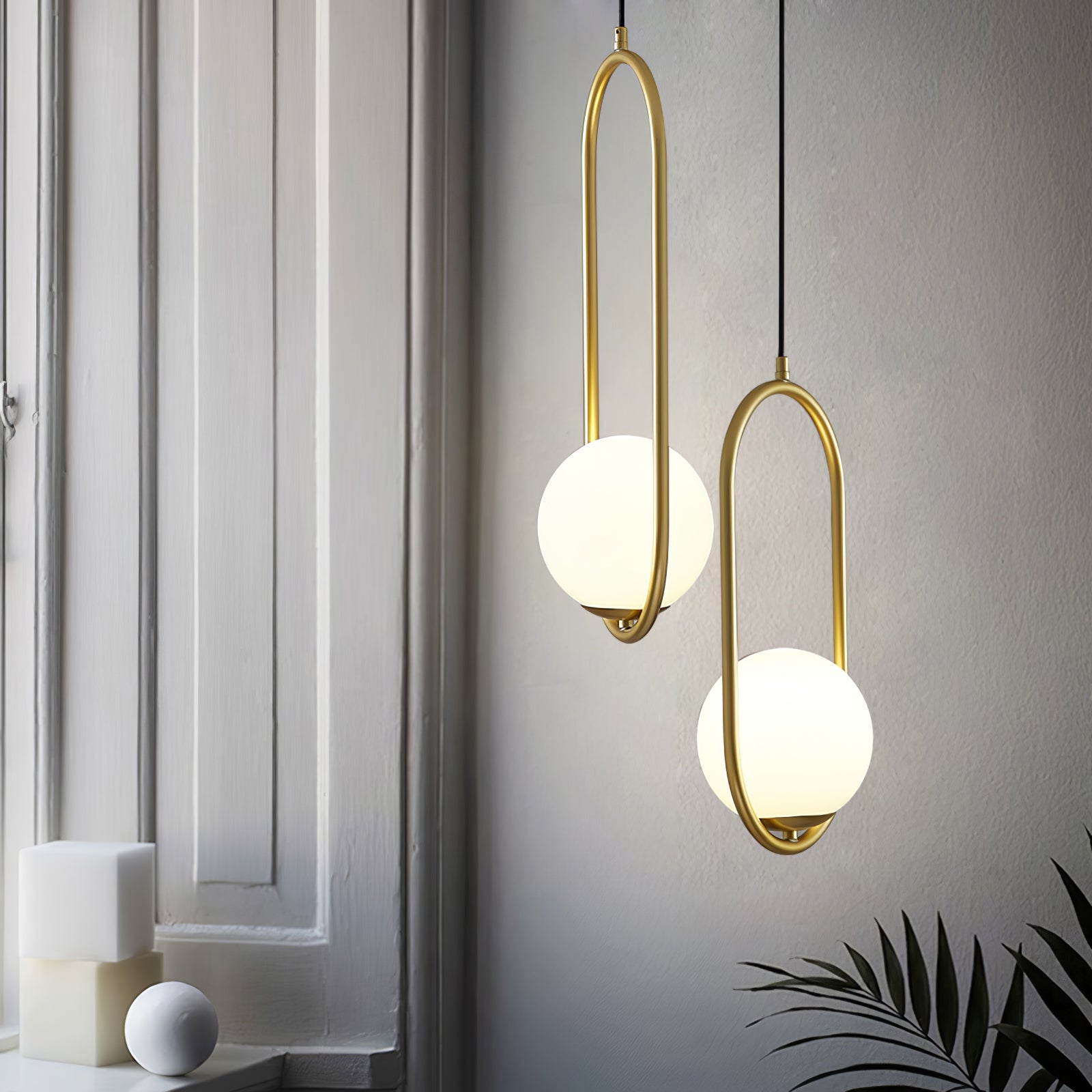 Mila Brass Pendant Light