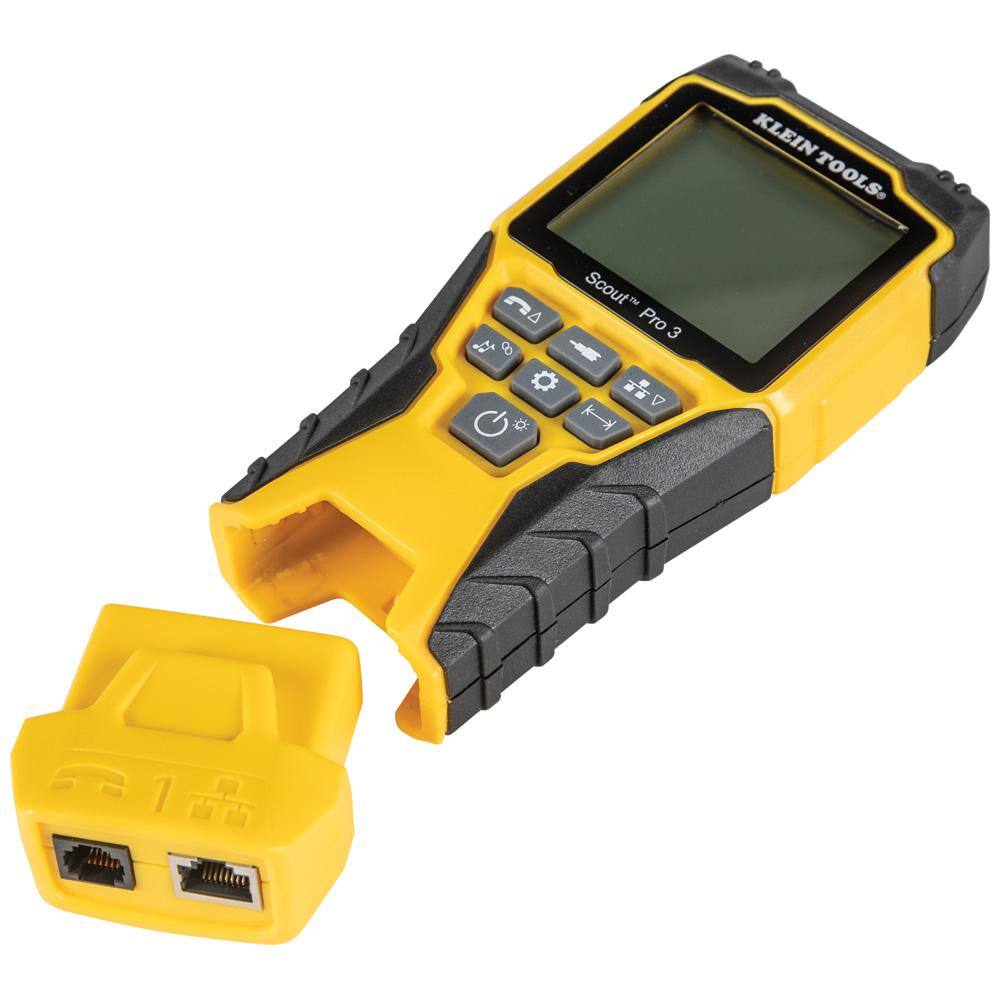 Klein Tools Cable Tester Kit with Scout Pro 3 Tester Remotes Adapter Battery and Combination Radial Stripper M2O41520KIT