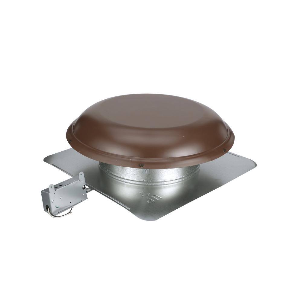 Air Vent 1500 CFM Brown Power Roof Mount Attic Ventilator ASRHPBR