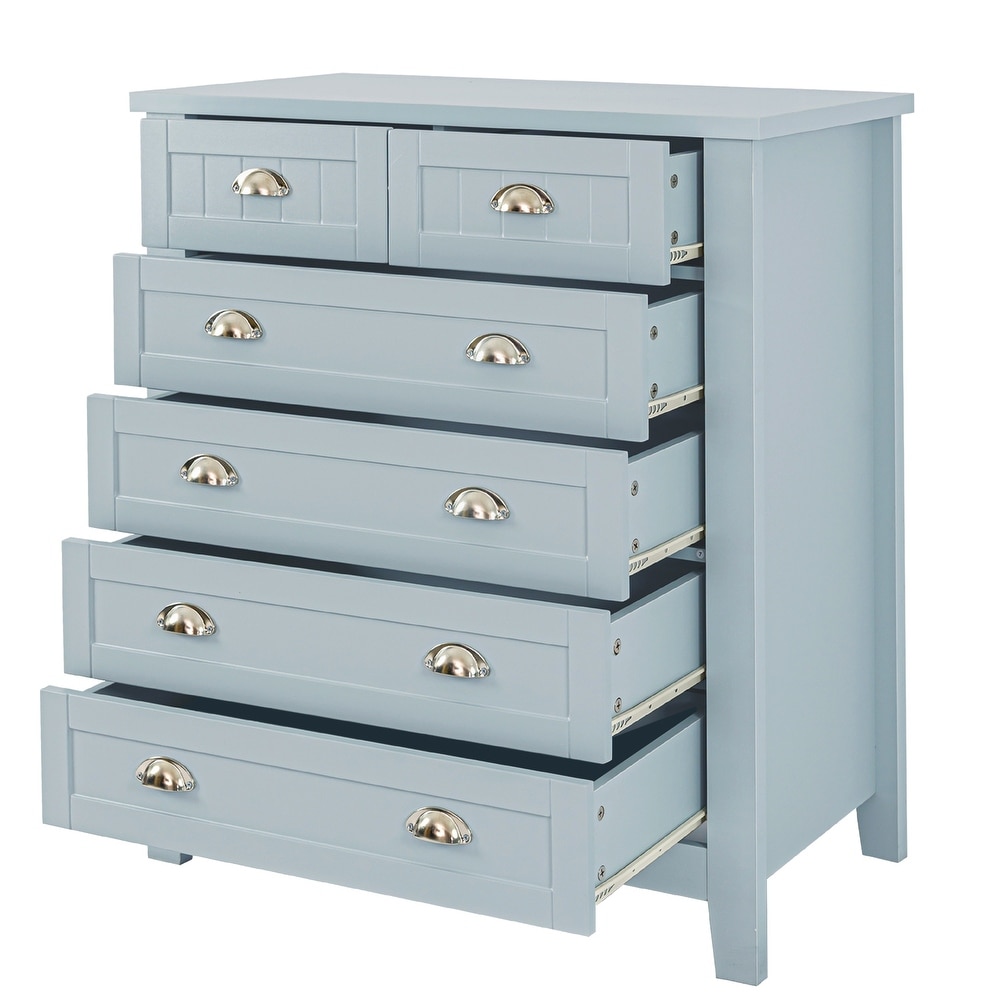 Drawer Cabinet Bar Cabinet  Storage Cabinet with Retro Shell shaped Handle