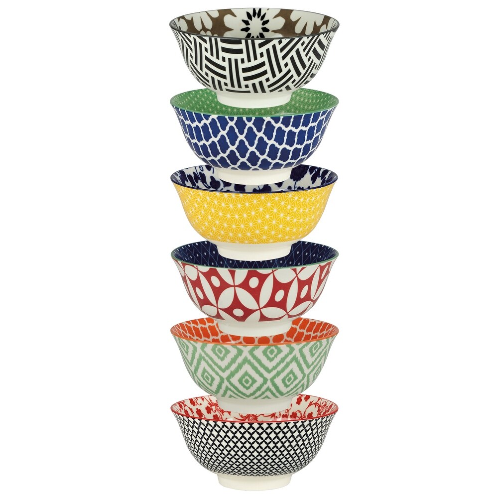 Certified International Soho Individual Porcelain Bowls (Set of 6)