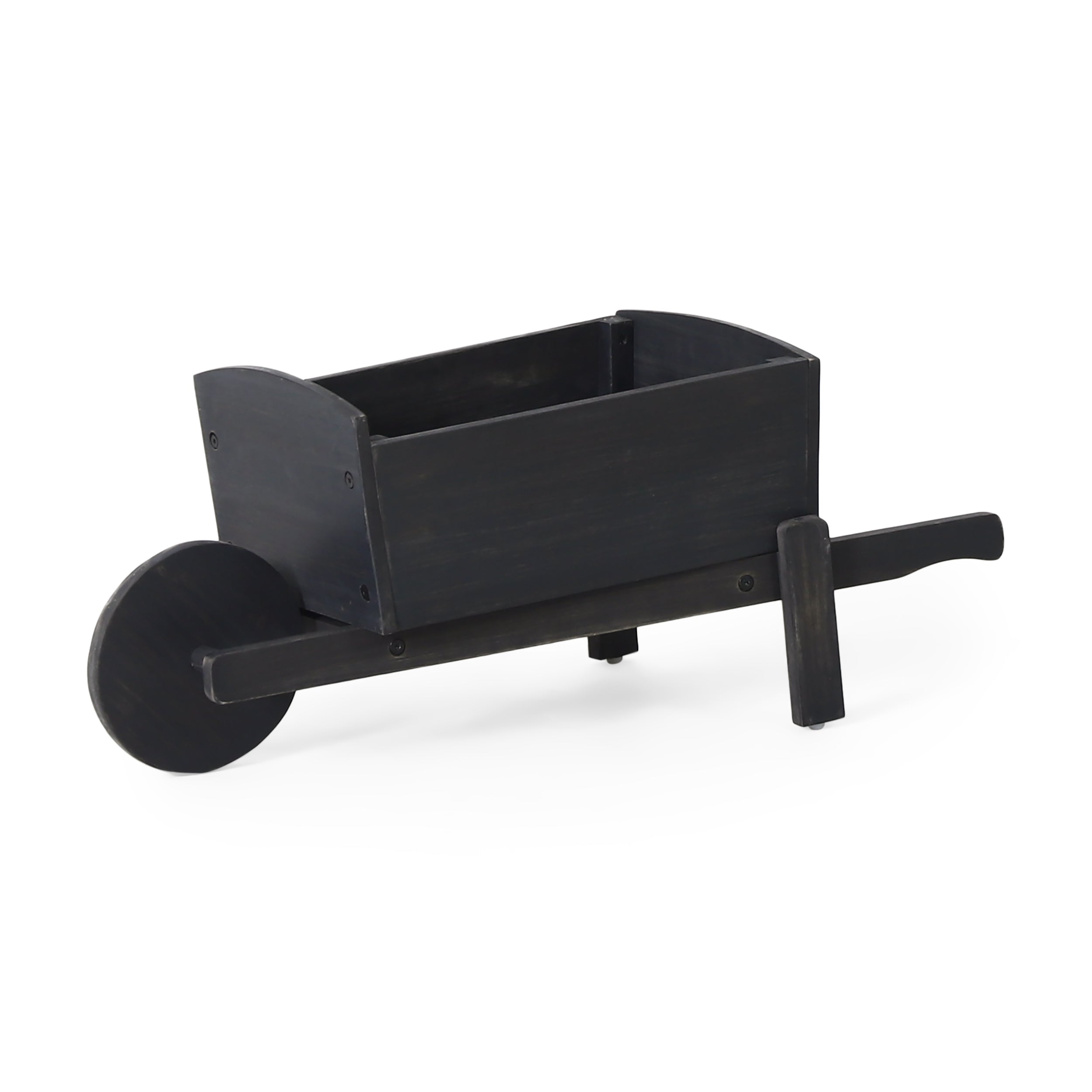 Acworth Outdoor Acacia Wood Wheelbarrow Planter