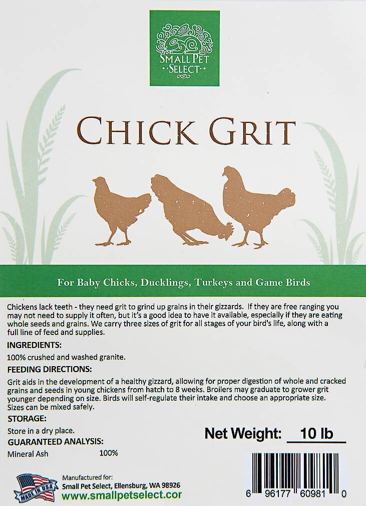 Small Pet Select Chick Grit， 10-lb bag