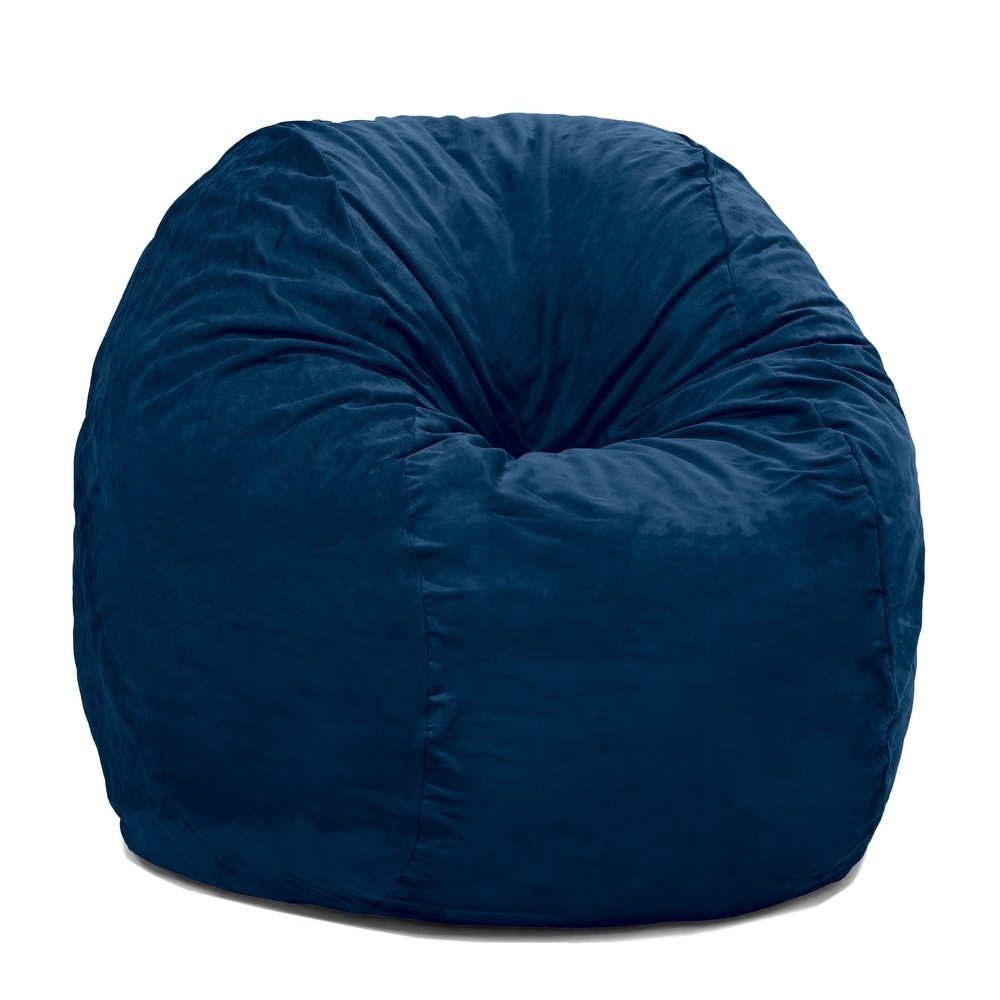 Jaxx 4 Foot Saxx Large Bean Bag Chair and Lounger for Teens and Adults   Microsuede