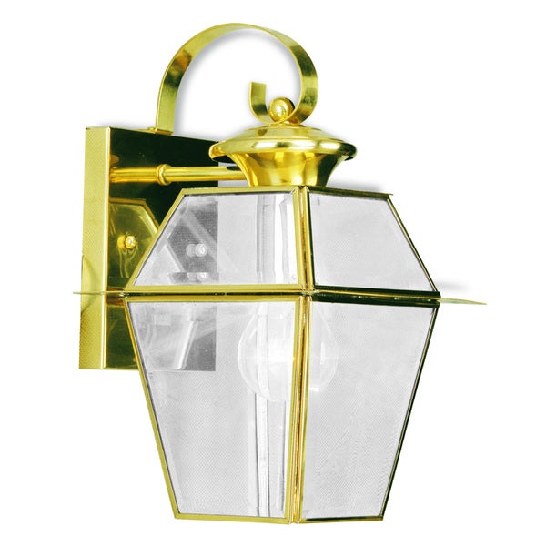 Livex Lighting Westover Polished Gold Brass 1-light Outdoor Wall Lantern Shopping - The Best Deals on Outdoor Wall Lanterns | 18909365