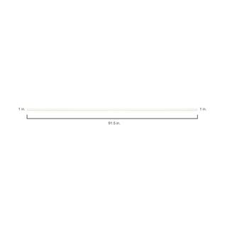 Hampton Bay 91.5 in. W x 1 in. H Outside Corner Molding in Satin White KAOCMX-SW