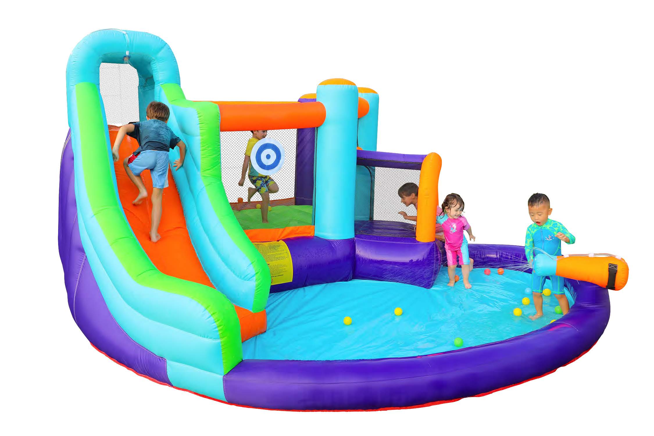 CocoNut Castles Mega Bouncy Water Park with Water Cannon