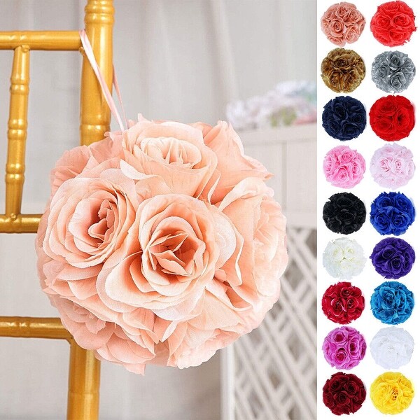 7 Roses Kissing Flower Pomander Balls for Events