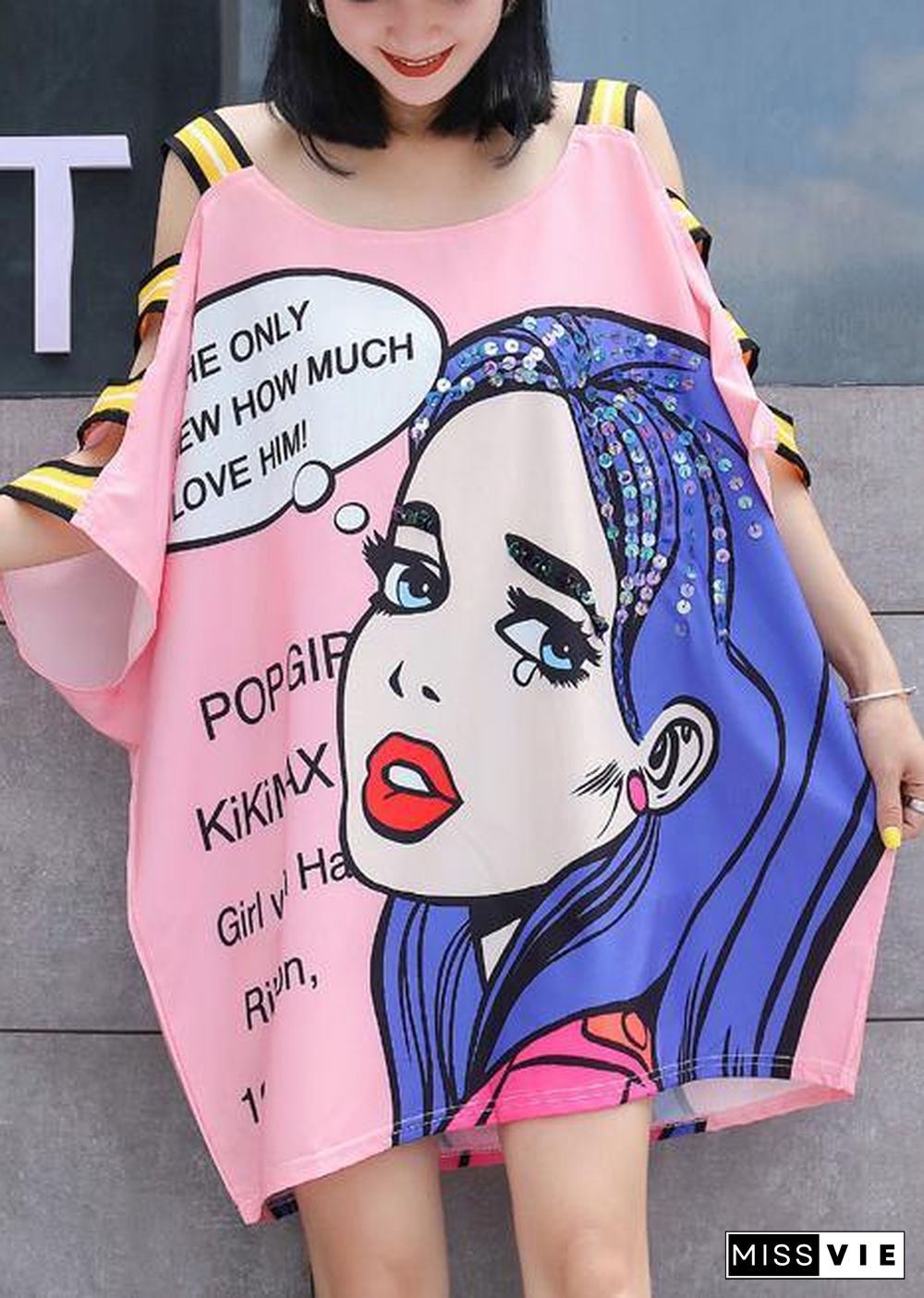 Modern print cotton clothes For Women Outfits off the shoulder Maxi Dress