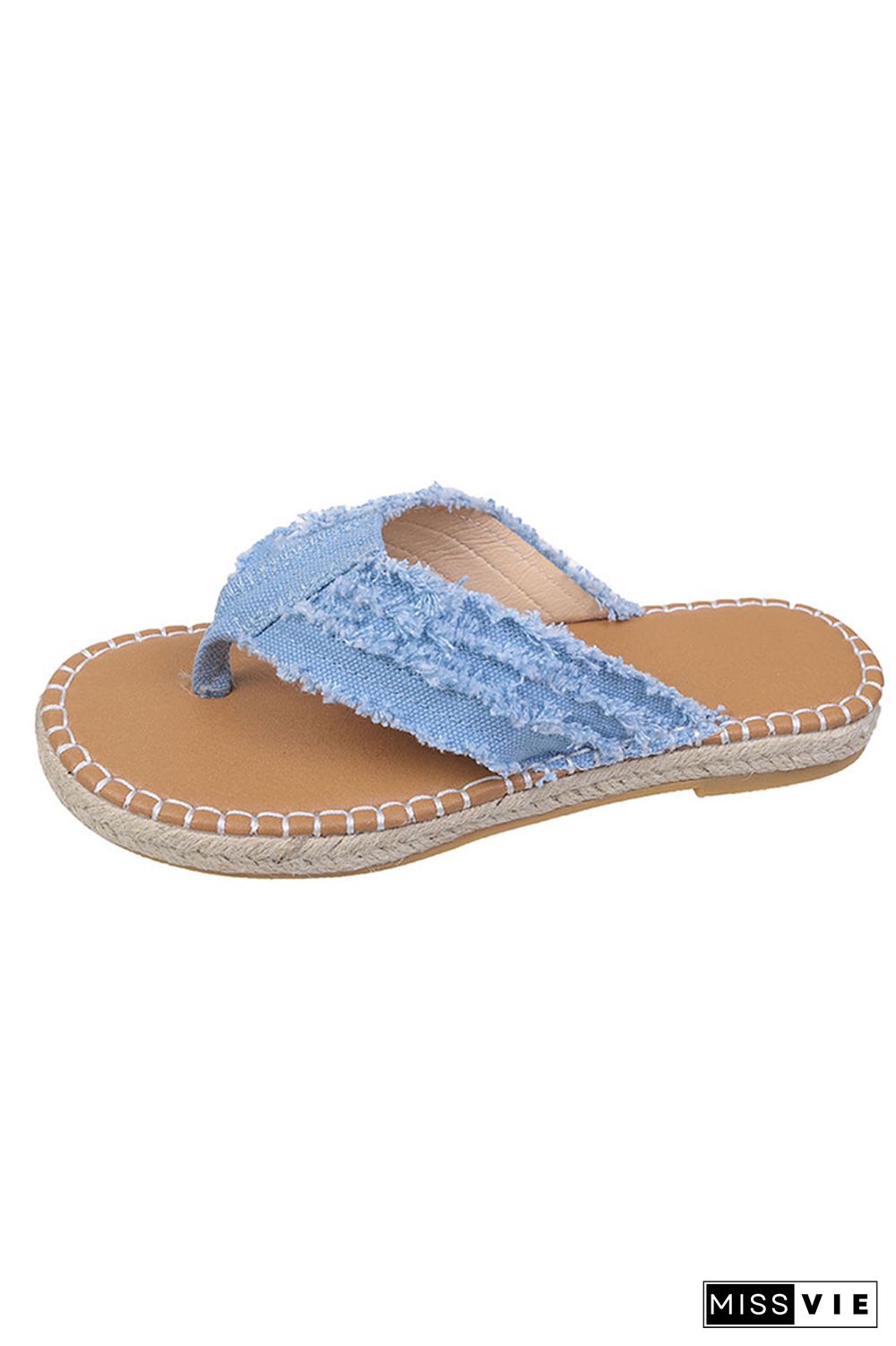 Straw Canvas Flip-flop Sandals Wholesale