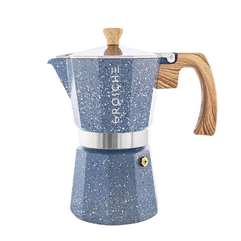 GROSCHE Milano Stone Stovetop Espresso 9-Cup Moka Pot Coffee Maker