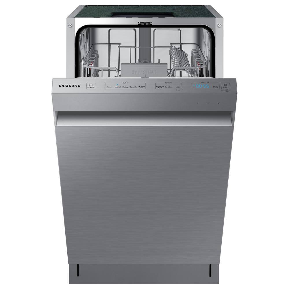  18 in. Top Control Dishwasher in Fingerprint Resistant Stainless Steel AutoRelease 46 dBA DW50T6060US