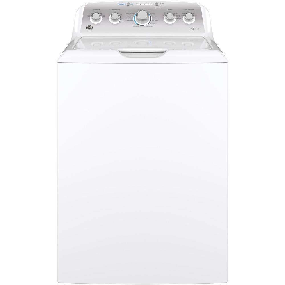 GE 4.6 cu. ft. High-Efficiency White Top Load Washer with Infusor ENERGY STAR GTW500ASNWS