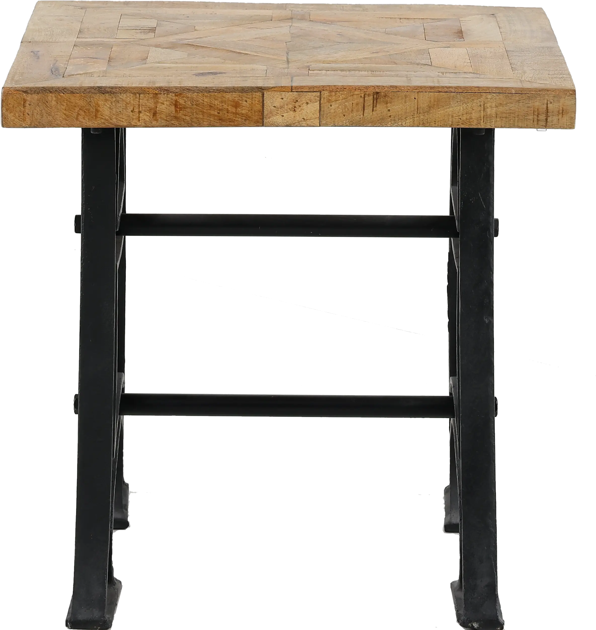 Unwin Industrial Reclaimed Wood End Table