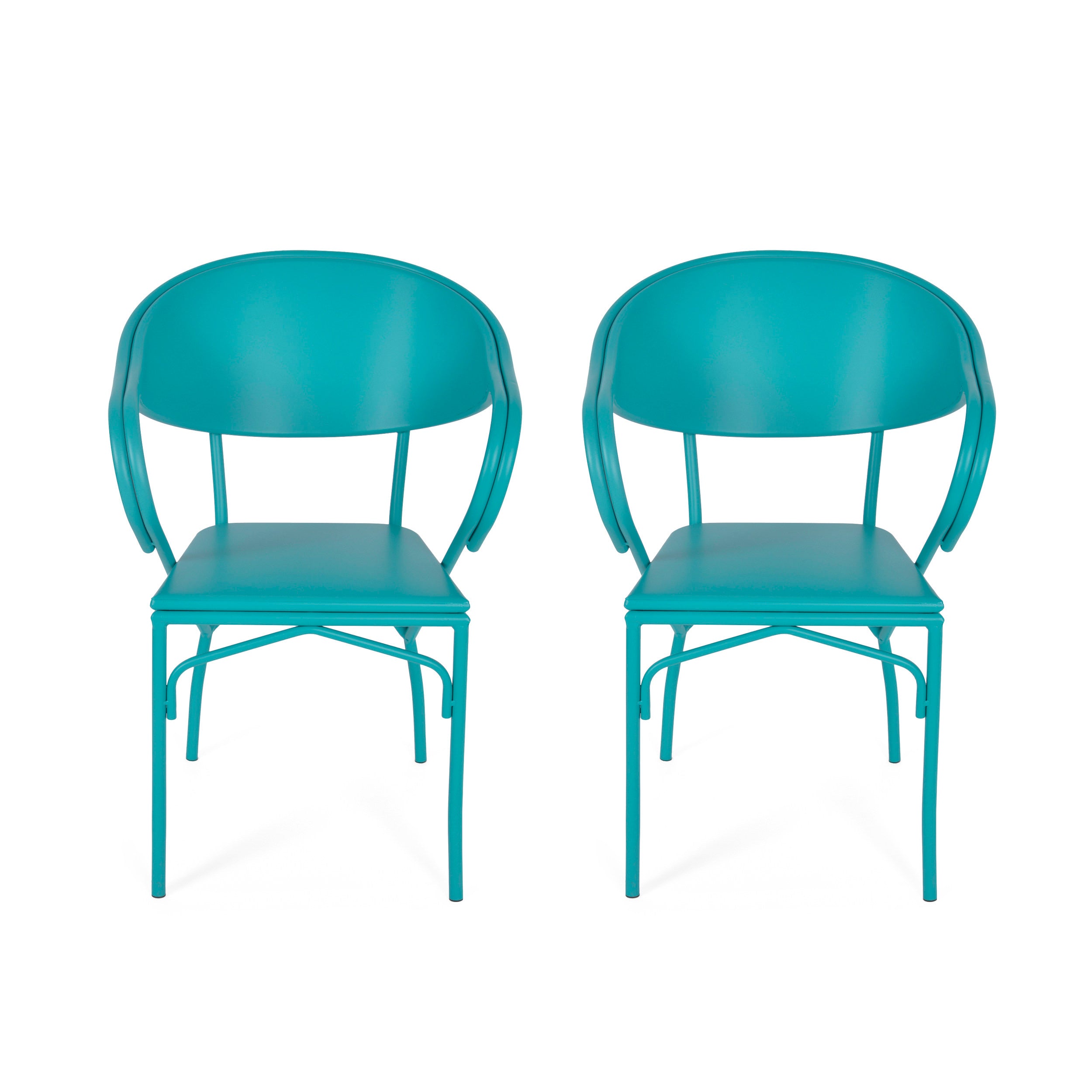 Warren Desert Outdoor Modern Dining Chair (Set of 2)