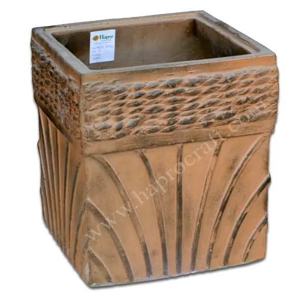 Unique Light cement pot for garden decor/ HAPROSIMEX SAIGON cement planter pot (HG 13 8619/3)