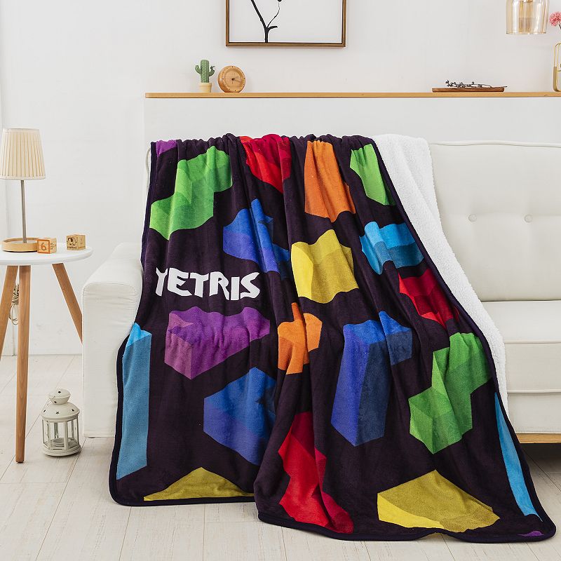 Tetris True Colors Oversized Silk Touch Sherpa Throw