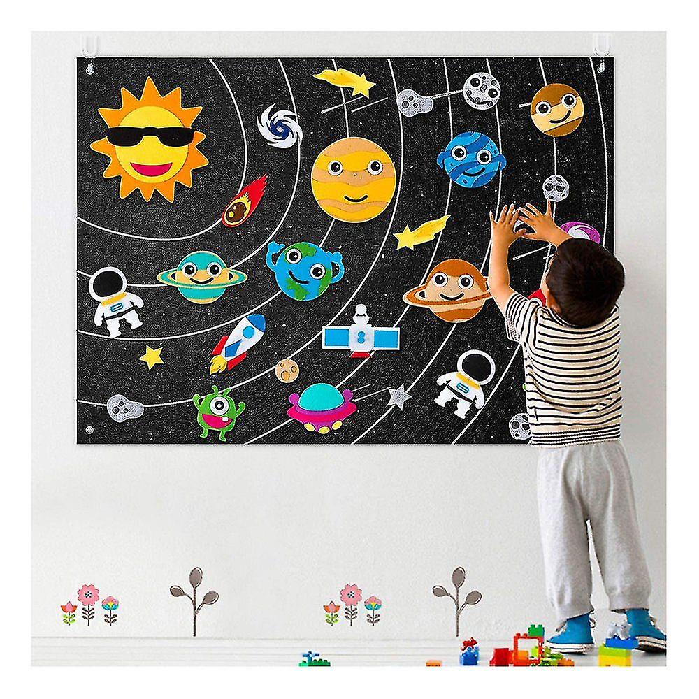 Kit For Kids Storytelling Set Reusable Space Laboratory Toys Planets Alien Galaxy Hanging Educational Toys Birthday Gift