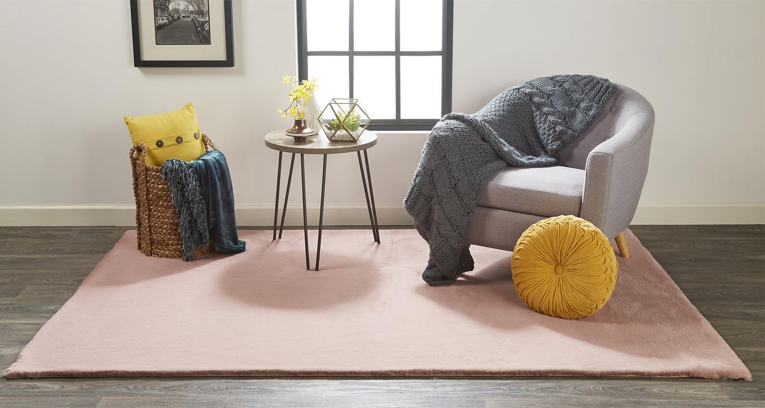 Len Coral Pink Rug by BD Fine