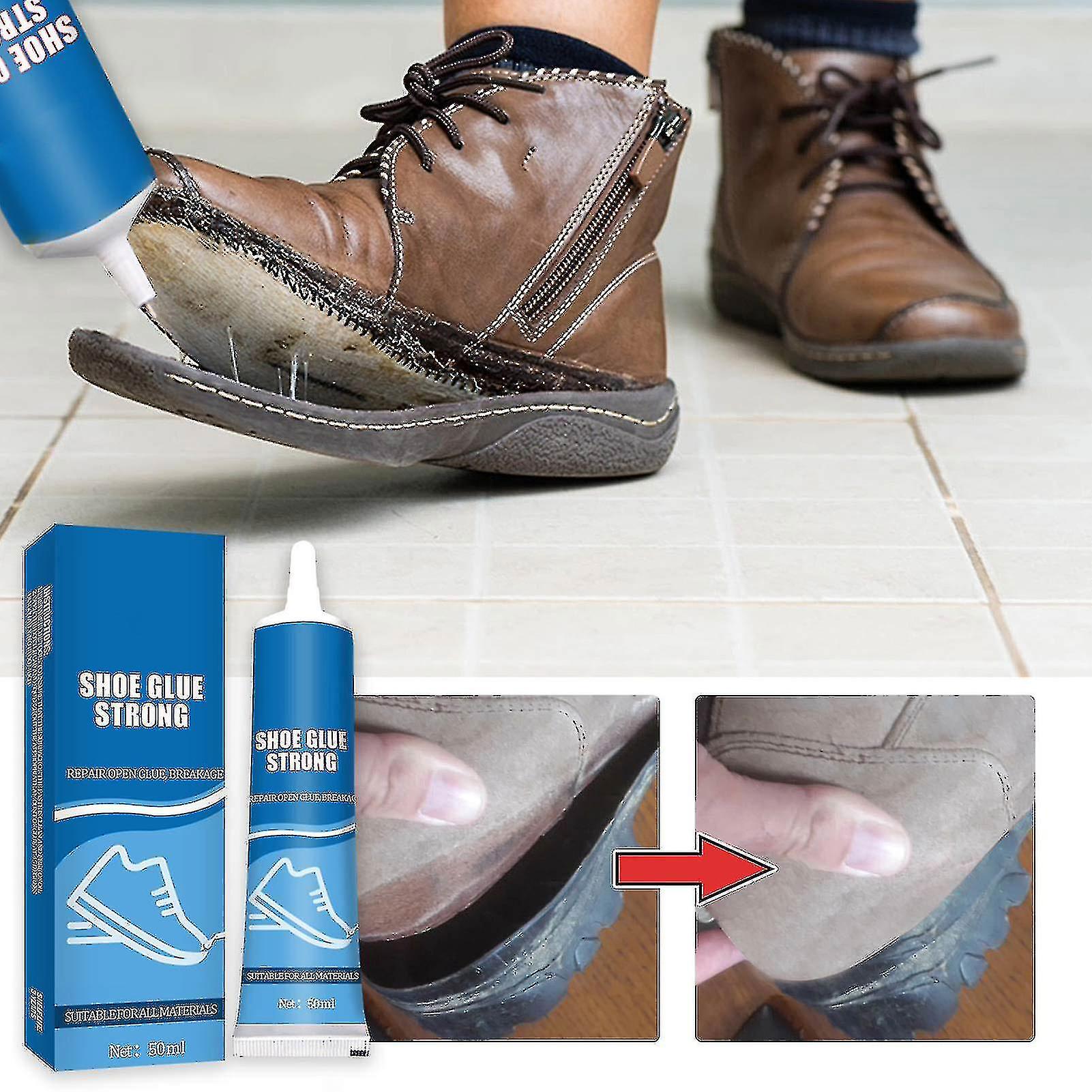 Strong Shoe Glue， Superglue Non-drip For Vertical Applications， Clear Glue Precise Nozzle， Professional Waterproof Shoe Repair Adhesive For