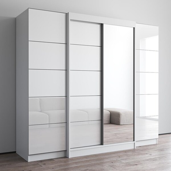 Aria 2D120-EXEX Wardrobe with 1 Mirror - - 37844227