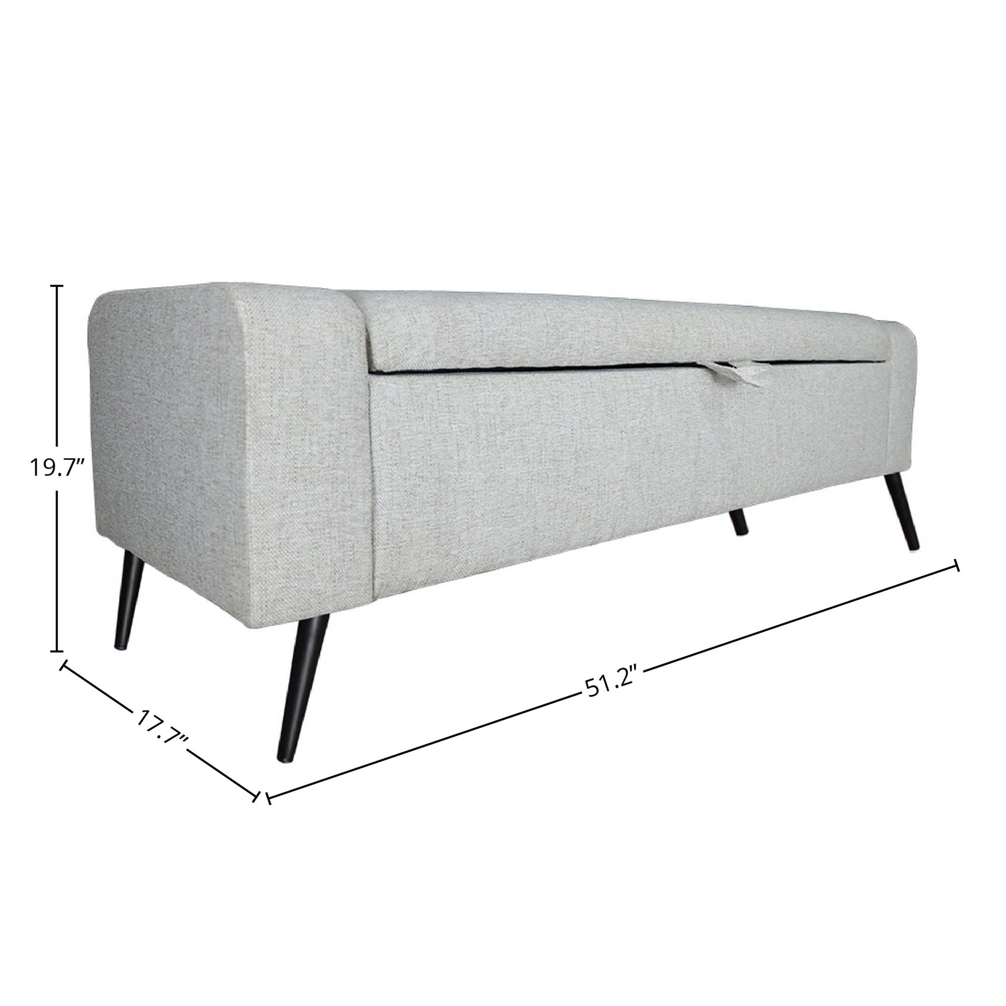 Khloe Storage Bench - Sand