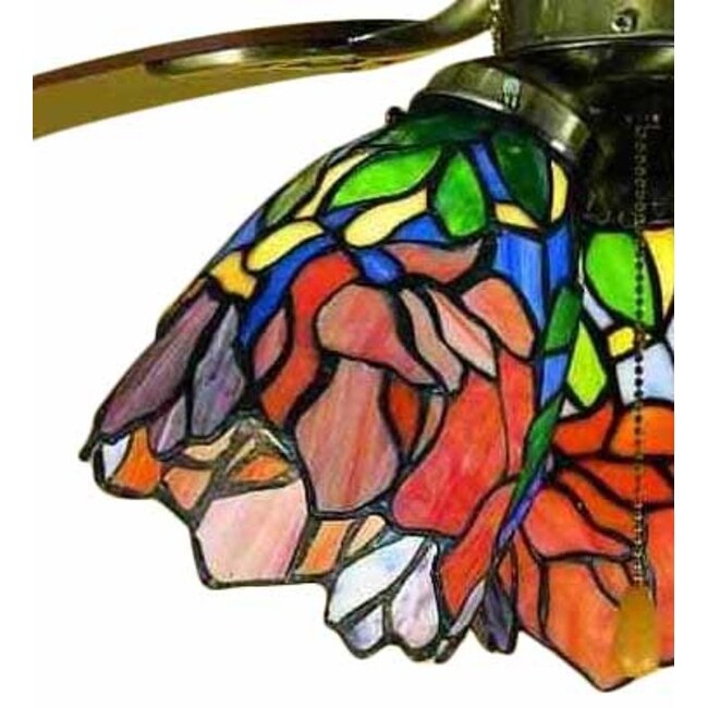 Meyda Tiffany Stained Glass / Tiffany Fan Light Kit Glassware